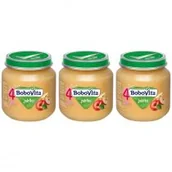 Desery dla dzieci - BoboVita Jabłko po 4 miesiącu Zestaw 3 x 125 g - miniaturka - grafika 1