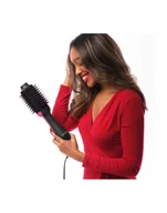 Suszarko-lokówki - Revlon Hot Air Brush Pro RVDR5222E2 Czarno-różowa - miniaturka - grafika 1