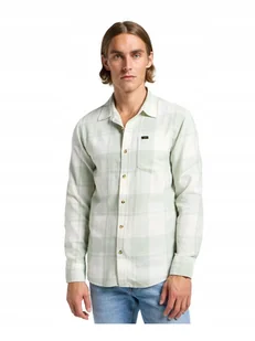 LEE MERCANTILE SHIRT SOFT SAGE 112364117 S - Koszule męskie - miniaturka - grafika 1
