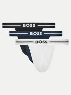 BOSS Komplet 3 par slipów Jock Strap 50532454 Kolorowy - Majtki męskie - miniaturka - grafika 1