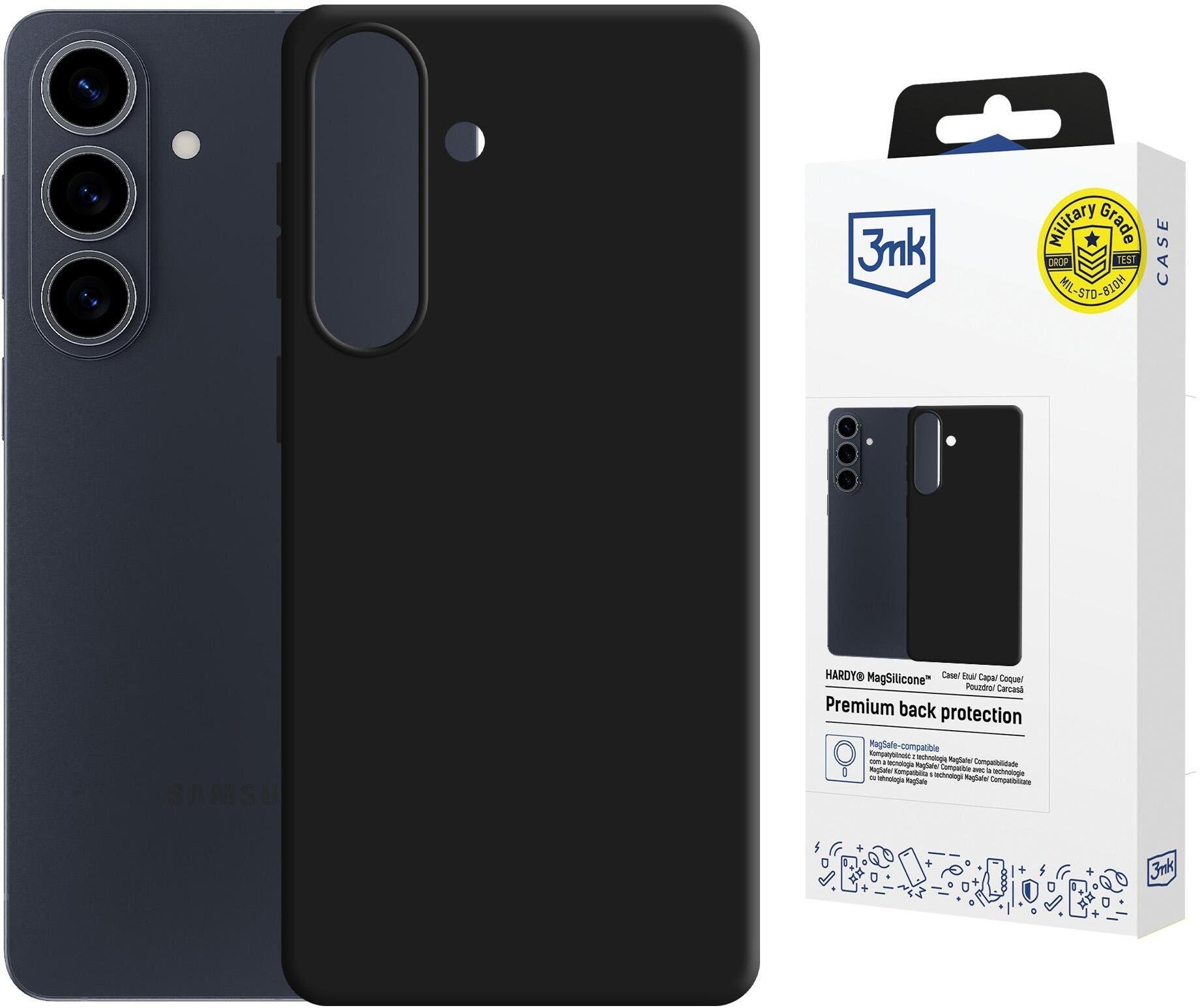 3mk Hardy MagSilicone do Samsung Galaxy S26+ czarny