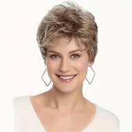 Pozostałe akcesoria fryzjerskie - TEMU 1 szt. Elegancka Krótka Peruka w Kędzierzawe Brązowe z Grzywkami - Włókno Syntetyczne Odporność na Ciepło, Gęstość 130%, Siatka Różowa dla - miniaturka - grafika 1