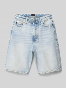 Szorty jeansowe o kroju extra baggy fit z 5 kieszeniami model ‘RON’ - Spodnie i spodenki dla chłopców - miniaturka - grafika 1