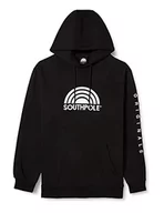 Bluzy męskie - Southpole Męska bluza z kapturem 3D Embroidery Hoody, bluza z kapturem dla mężczyzn, dostępna w kolorze kamuflażowym i czarnym, rozmiary S - XXL, czarny, S - miniaturka - grafika 1