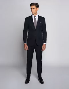 Borgio garnitur turro granatowy super slim fit - Garnitury - miniaturka - grafika 1