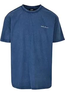 Koszulki męskie - Urban Classics Męski T-shirt oversize Small Embroidery T-Shirt, niebieski (Speblue), M, kosmiczny b??kit, M - grafika 1