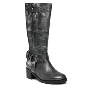 Kozaki damskie - Kozaki Bronx High boots 14291-M Gunmetal/Black 1812 - miniaturka - grafika 1