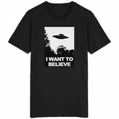 Koszulki męskie - I Want To Believe Koszulka UFO NOL Kosmici Mars - miniaturka - grafika 1