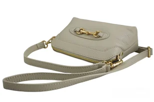 Mała torebka wizytowa skórzana - Beżowa jasna - Torebki damskie - miniaturka - grafika 5