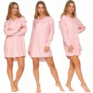 Bielizna nocna - KOSZULA NOCNA WISKOZOWA PIŻAMA DAMSKA WZORZYSTA Z DŁUGIM RĘKAWEM MORAJ L PATT 2 - miniaturka - grafika 1