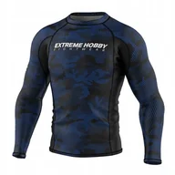 Kimona, stroje i obuwie - Extreme Hobby Rashguard Męski Długi Rękaw Havoc Niebieski XL - miniaturka - grafika 1