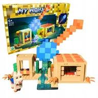 Klocki - Klocki Minecraft Zamek Chatka Zestaw Gamingowy Klocków Domek Pustynia - miniaturka - grafika 1