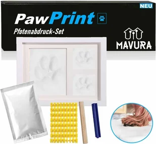 PawPrint zestaw odcisków łap zestaw odcisków dłoni psy koty dzieci z ramką na zdjęcia - Masażery - miniaturka - grafika 1