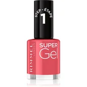 Odżywki do paznokci - Rimmel London Super Gel firmy Kate Moss lakier do paznokci Duo Pack, 12, SOUL Session cieni, Nude 34776273032 - miniaturka - grafika 1