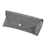 Akcesoria do okularów - Etui na okulary imitacja skóry węża ET-129 srebrne/czarne - miniaturka - grafika 1