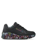 Buty dla dziewczynek - Skechers Sneakersy Uno Lite Lovely Luv 314976L/BKMT Czarny - miniaturka - grafika 1