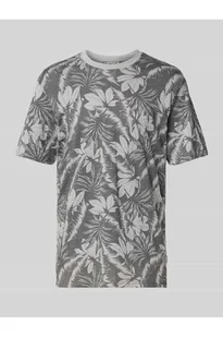 T-shirt z prążkowanym, okrągłym dekoltem model PERRY - Only & Sons - Koszulki męskie - miniaturka - grafika 1