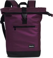 Plecaki - Bench Hydro Roll Top Backpack Courier Backpack Plecak na co dzień 64175, Kolor:Blackberry Red - miniaturka - grafika 1