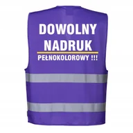 Odzież robocza - Kamizelka odblaskowa Portwest fioletowa L/XL z DOWOLNYM NADRUKIEM - miniaturka - grafika 1
