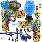 Zabawki militarne - Pistolet Elektryczny na Kulki Żelowe Broń Automat Glock CS:GO 5000szt kulki - miniaturka - grafika 1