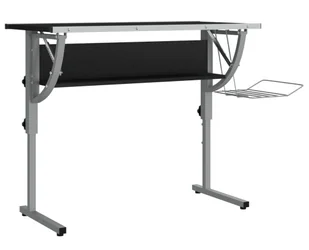 Elior Czarno szare biurko z regulowanym blatem wysokie H5-H74 - Biurka - miniaturka - grafika 1