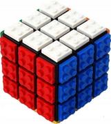 Łamigłówki - Kostka Rubika Do Nauki Fanxin Lego Cube + Podstawka - miniaturka - grafika 1