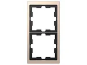 Klawisze i ramki - Schneider Merten-Ramka-D-Life-2-krotna-szampan-metalik MTN4020-6551 - miniaturka - grafika 1