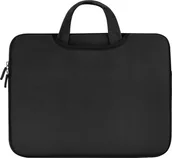 Torby na laptopy - Torba Hurtel Uniwersalne etui torba na laptopa 14'' tablet organizer na komputer czarny - miniaturka - grafika 1