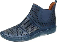 Botki damskie - Manitu Damskie sztyblety 990288-05, niebieskie, 39 EU, niebieski, 39 EU - miniaturka - grafika 1