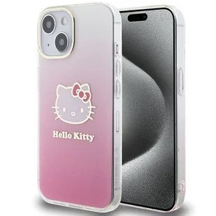 Etui HELLO KITTY IML Gradient do Apple iPhone 15 Różowy - Etui i futerały do telefonów - miniaturka - grafika 1