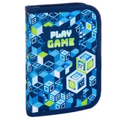 Podręczniki dla gimnazjum - Piórnik pojedynczy 2 klapki bez wyp. Play Game - miniaturka - grafika 1