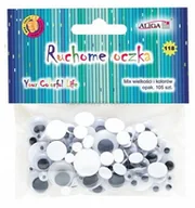 Zabawki kreatywne - RUCHOME OCZKA 5mm/7mm/10mm/14mm/7- 10mm/10-15mm SAMOPRZYLEPNE ALIGA 105szt. - miniaturka - grafika 1