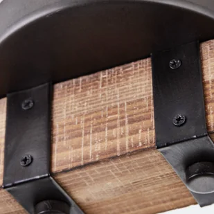 Brilliant Reflektor sufitowy Decca, długość 78 cm, czarny/drewno, 4-punktowa. - Lampy sufitowe - miniaturka - grafika 1