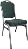 Fotele i krzesła biurowe - Krzesło Vega bankietowe konferencyjne stelaż szary Alto Zieleń - miniaturka - grafika 1