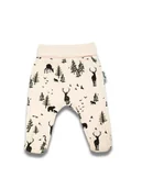 Śpiochy dla niemowląt - Niemowlęce półśpiochy bawełniane w leśny wzór beżowe Nicol,r.68 - miniaturka - grafika 1