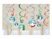 Ozdoby bożonarodzeniowe - Amscan Dekoracja bożonarodzeniowa  wesoły bałwan korzystną opakowanie krętlik dekoracja 679731 - miniaturka - grafika 1