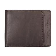 Portfele - TOM TAILOR Męski portfel Sam (format dżinsowy), ciemny brąz, jeden rozmiar, Dark Brown, jeden rozmiar - miniaturka - grafika 1