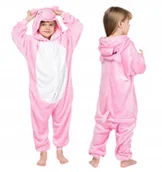 Piżamy chłopięce - Prosiaczek Piżama Świnka Kigurumi Onesie 140 - miniaturka - grafika 1