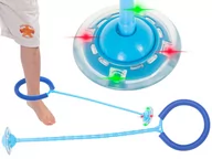 Zabawki i gry sportowe - Hula hop na nogę skakanka piłka świecąca LED niebieska - miniaturka - grafika 1