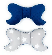 Kołdry i poduszki dla dzieci - MAMO-TATO Poduszka antywstrząsowa motylek Gwiazdy białe duże / granatowy - miniaturka - grafika 1