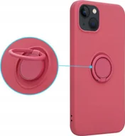 Etui i futerały do telefonów - OEM Etui Silicon Ring do Iphone 13 jasno czerwony - miniaturka - grafika 1