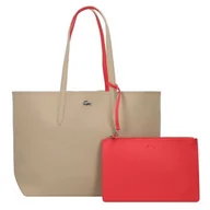 Torebki damskie - Lacoste Odwracalna torba na ramię Anna 34,5 cm brązowy - miniaturka - grafika 1