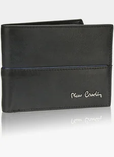 Pierre Cardin, Portfel skórzany męski, Tilak38 8804, czarny, ochrona RFID - Portfele - miniaturka - grafika 1
