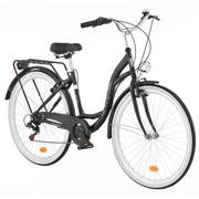 Rowery - Dawstar Citybike S7B Damski 2022 Czarny  - miniaturka - grafika 1