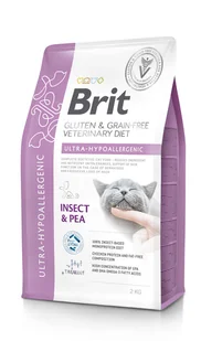 BRIT GF Veterinary Diets Cat Ultra-Hypoallergenic 2kg - Sucha karma dla kotów - miniaturka - grafika 1