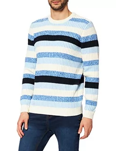 ESPRIT sweter męski, 110/Off White, XL - Swetry męskie - miniaturka - grafika 1