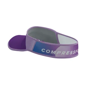 COMPRESSPORT Daszek biegowy VISOR ULTRALIGHT lilac/white - Czapki i chusty sportowe damskie - miniaturka - grafika 5
