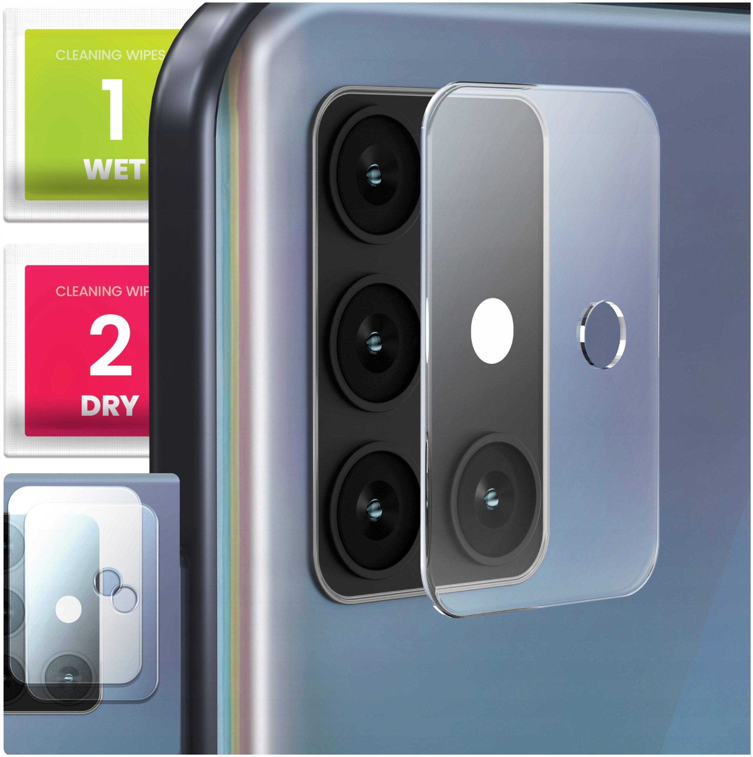 2-PAK Szkło Na Aparat Do Samsung Galaxy A51 Hartowane, Na Obiektyw, 9H