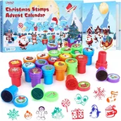 Kalendarze - Kalendarz Adwentowy 2024 Stemple Świąteczne Kalendarz Bożonarodzeniowy - miniaturka - grafika 1