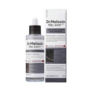 DR.MELAXIN PEEL SHOT LINE Delikatnie złuszczająca ampułka z ekstraktem z czarnego ryżu 80ml - Peelingi i scruby do twarzy - miniaturka - grafika 1